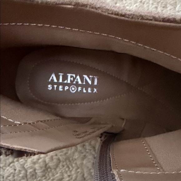 Alfani Suede Tan Ankle Booties - Picture 3 of 7